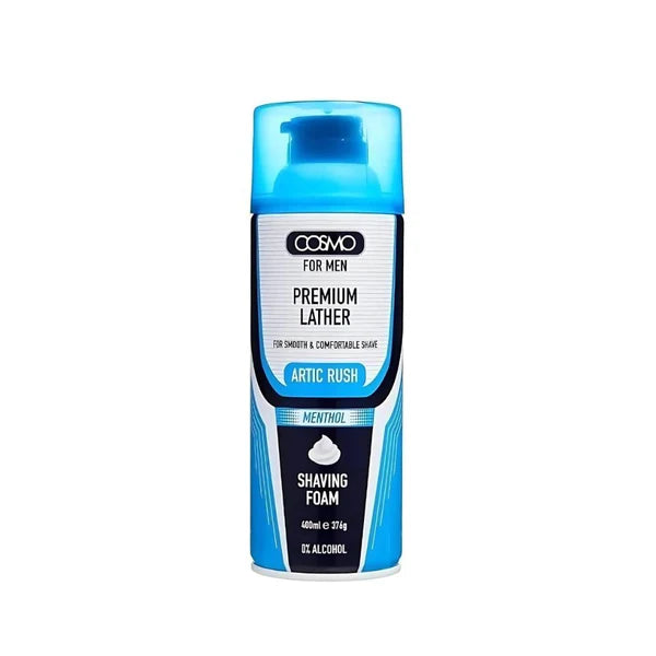Shaving Foam Artic Rush Menthol 400ml White Dome & Bottom