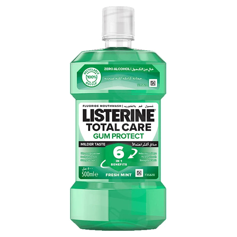 Listerine Total Care Gum Protect Fresh Mint Mouth Wash 500ml