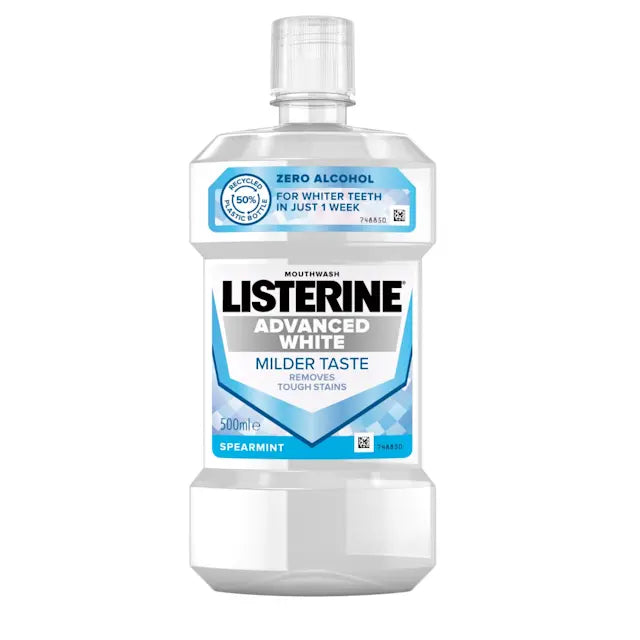 Listerine Teeth Whitening Fluoride Mouthwash 500ml